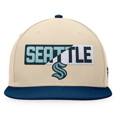 Seattle Kraken Fanatics Goalaso Snapback Hat