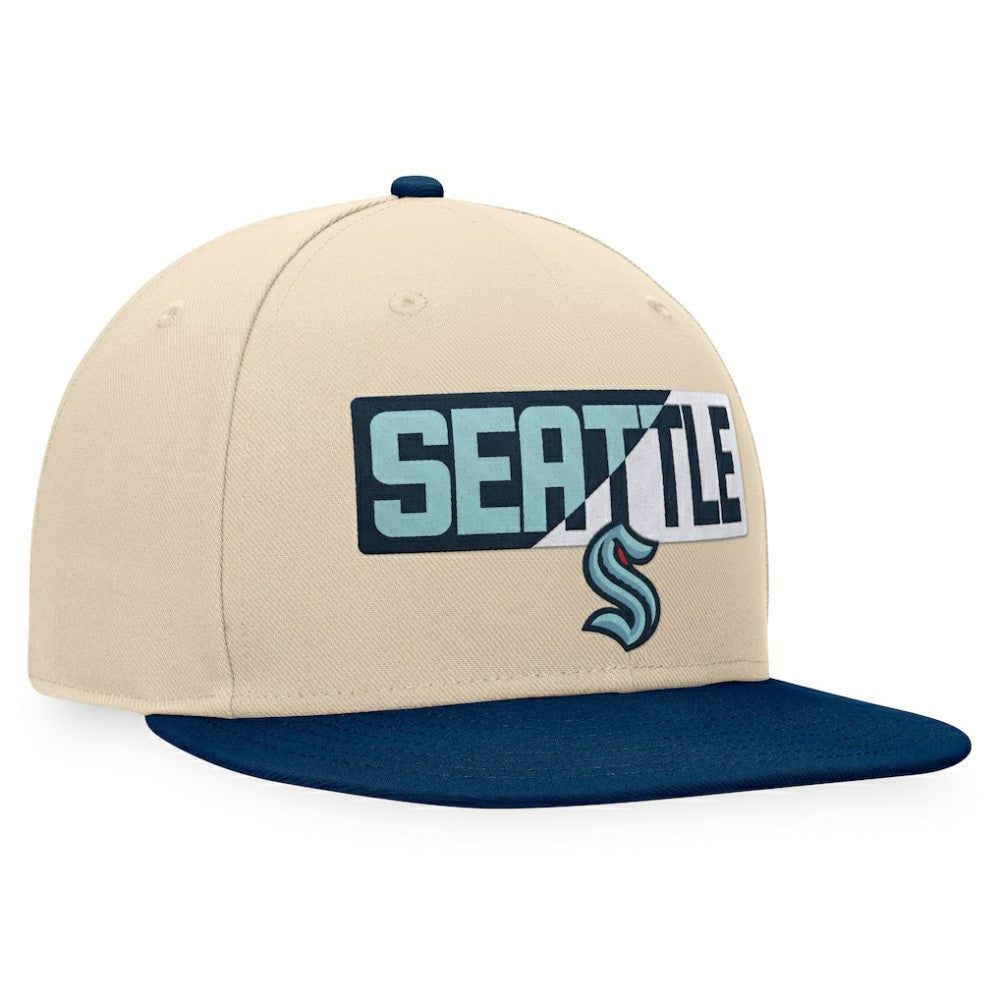 Seattle Kraken Fanatics Goalaso Snapback Hat