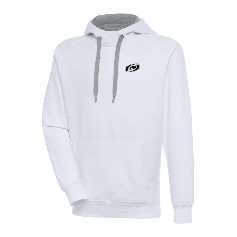 Carolina Hurricanes Antigua Metallic Logo Victory Pullover Hoodie