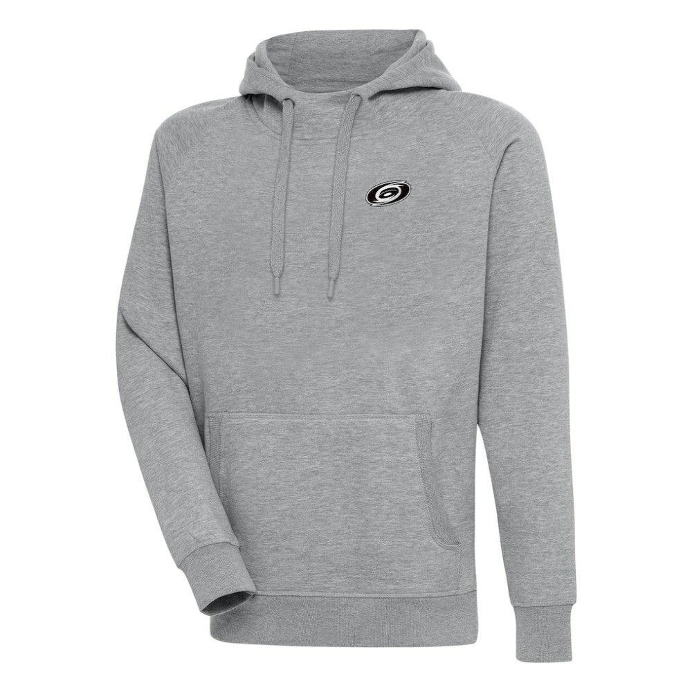 Carolina Hurricanes Antigua Metallic Logo Victory Pullover Hoodie