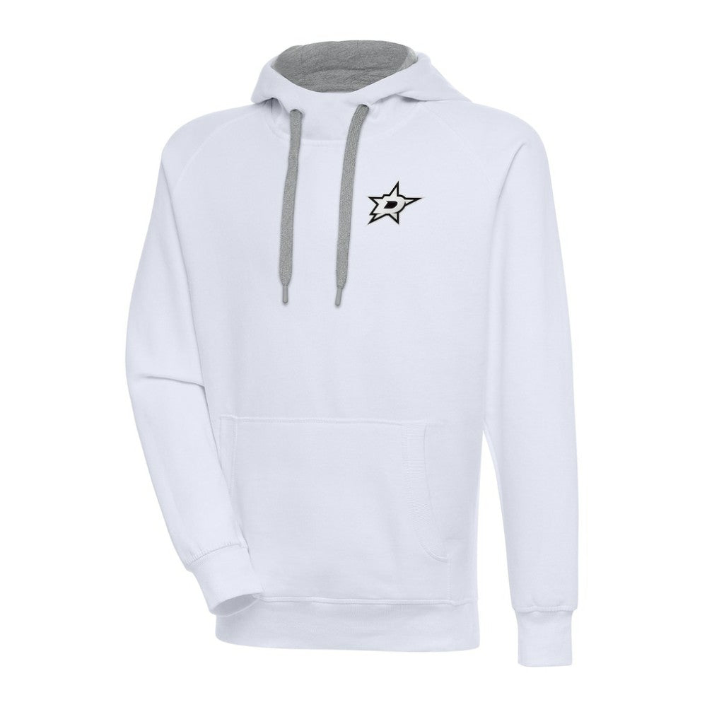 Dallas Stars Antigua Metallic Logo Victory Pullover Hoodie