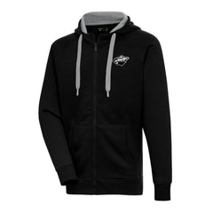 Minnesota Wild Antigua Metallic Logo Victory Full-Zip Hoodie