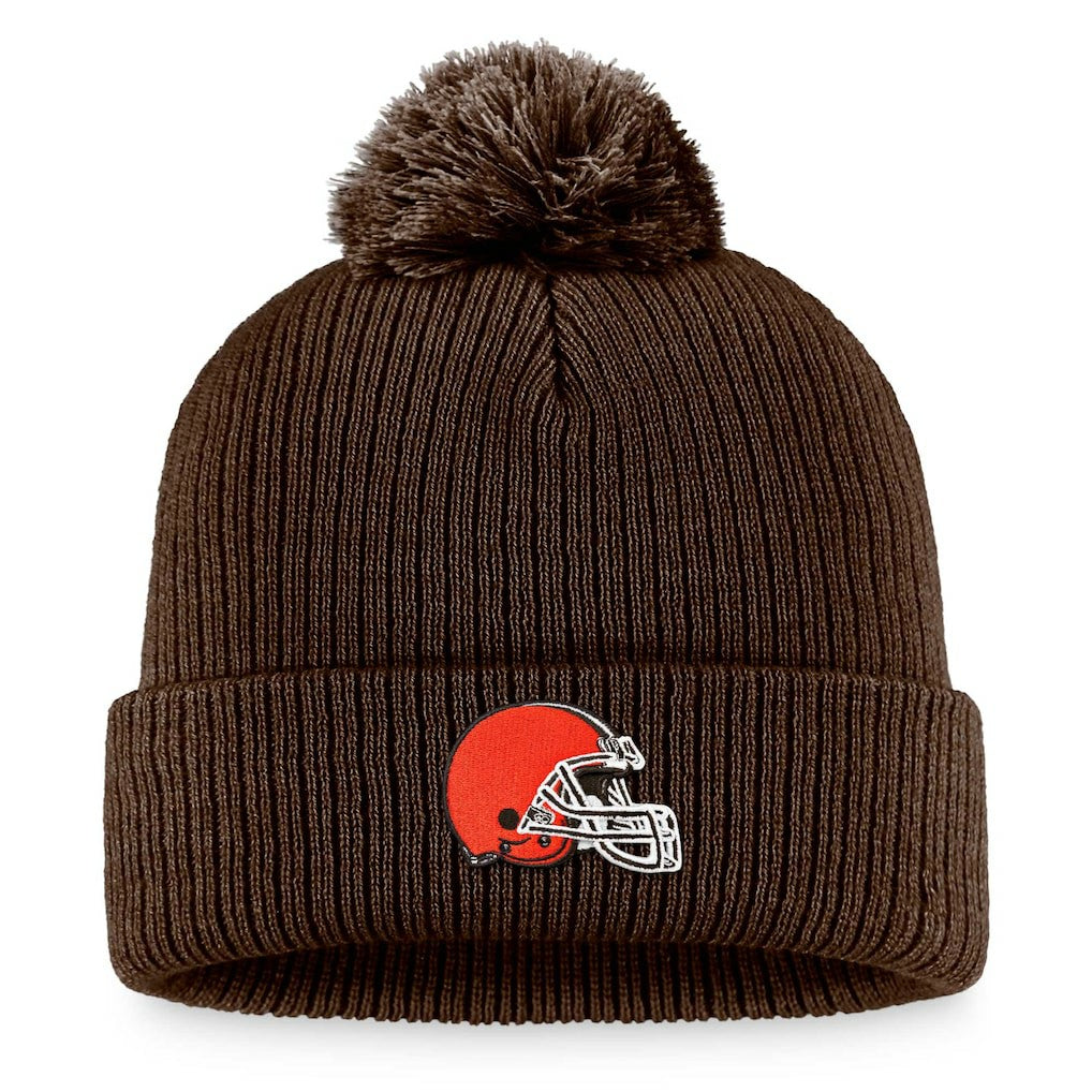 NFL Cleveland Browns Women's Cuffed Knit Hat with Pom