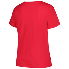 Los Angeles Angels Profile Women's Plus Size Arch Logo T-Shirt - Red