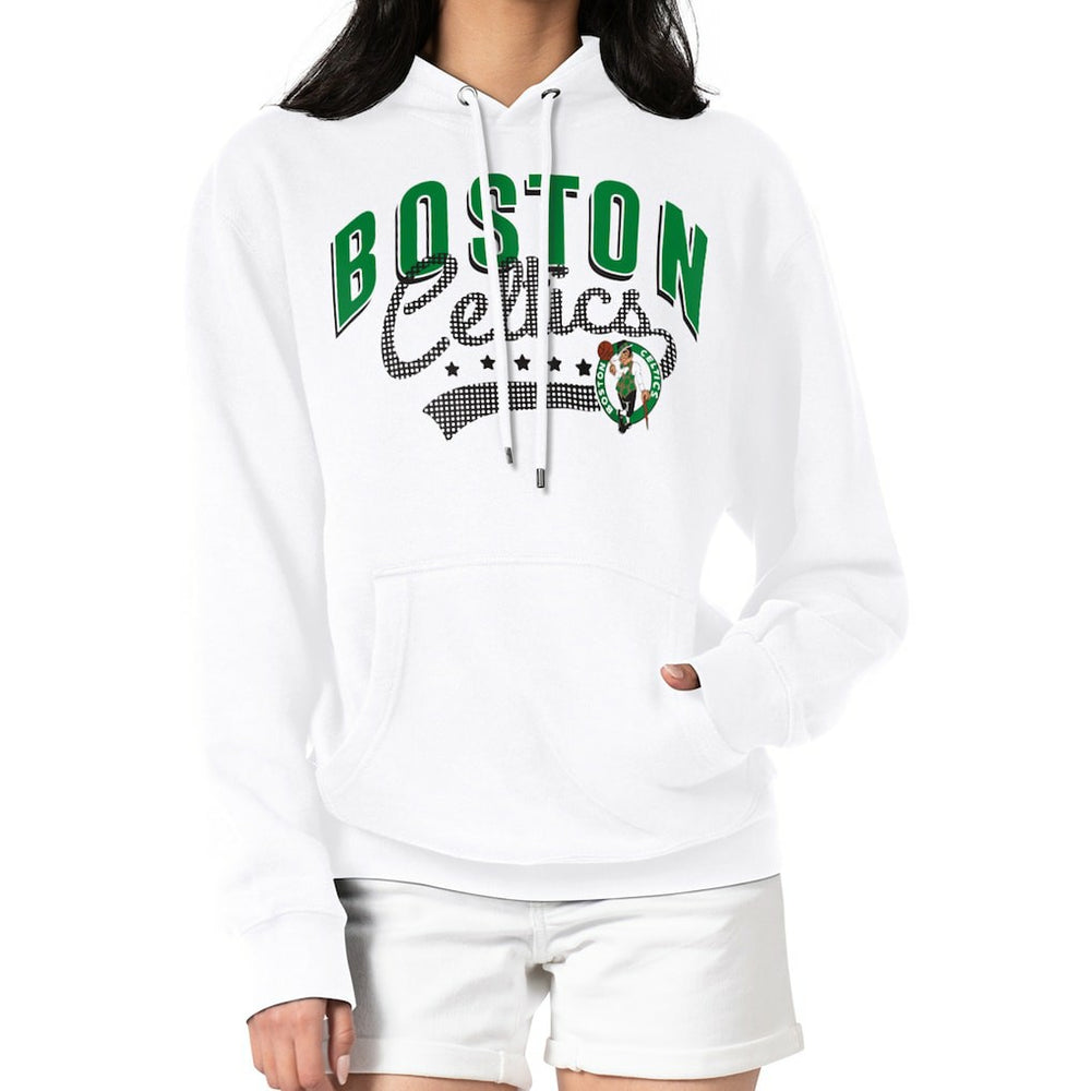 Boston Celtics G-III 4Her by Carl Banks Women's Filigree Logo Pullover Hoodie - White shop