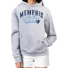 Memphis Grizzlies G-III 4Her by Carl Banks Women's Filigree Logo Pullover Hoodie - Heather Gray for sale
