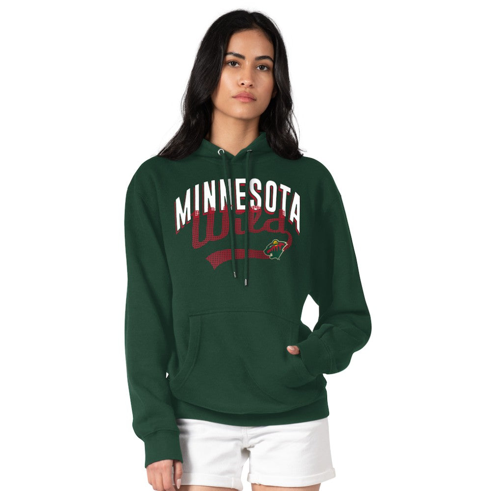 Minnesota Wild G-III 4Her by Carl Banks Women's Filigree Logo Pullover Hoodie – Green