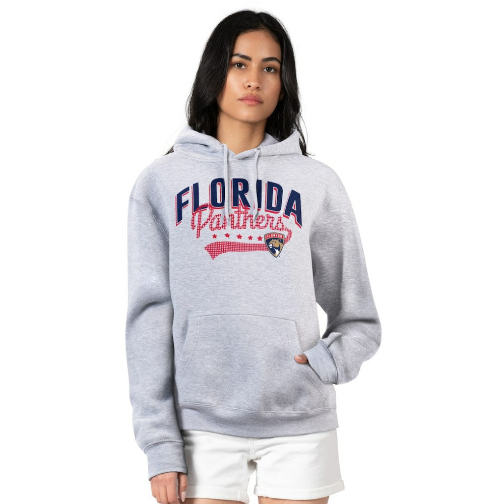 Florida Panthers G-III 4Her by Carl Banks Women's Filigree Logo Pullover Hoodie – Gray