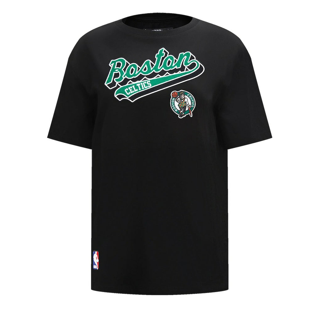 Boston Celtics Pro Standard Women's Script Boyfriend T-Shirt - Black discount