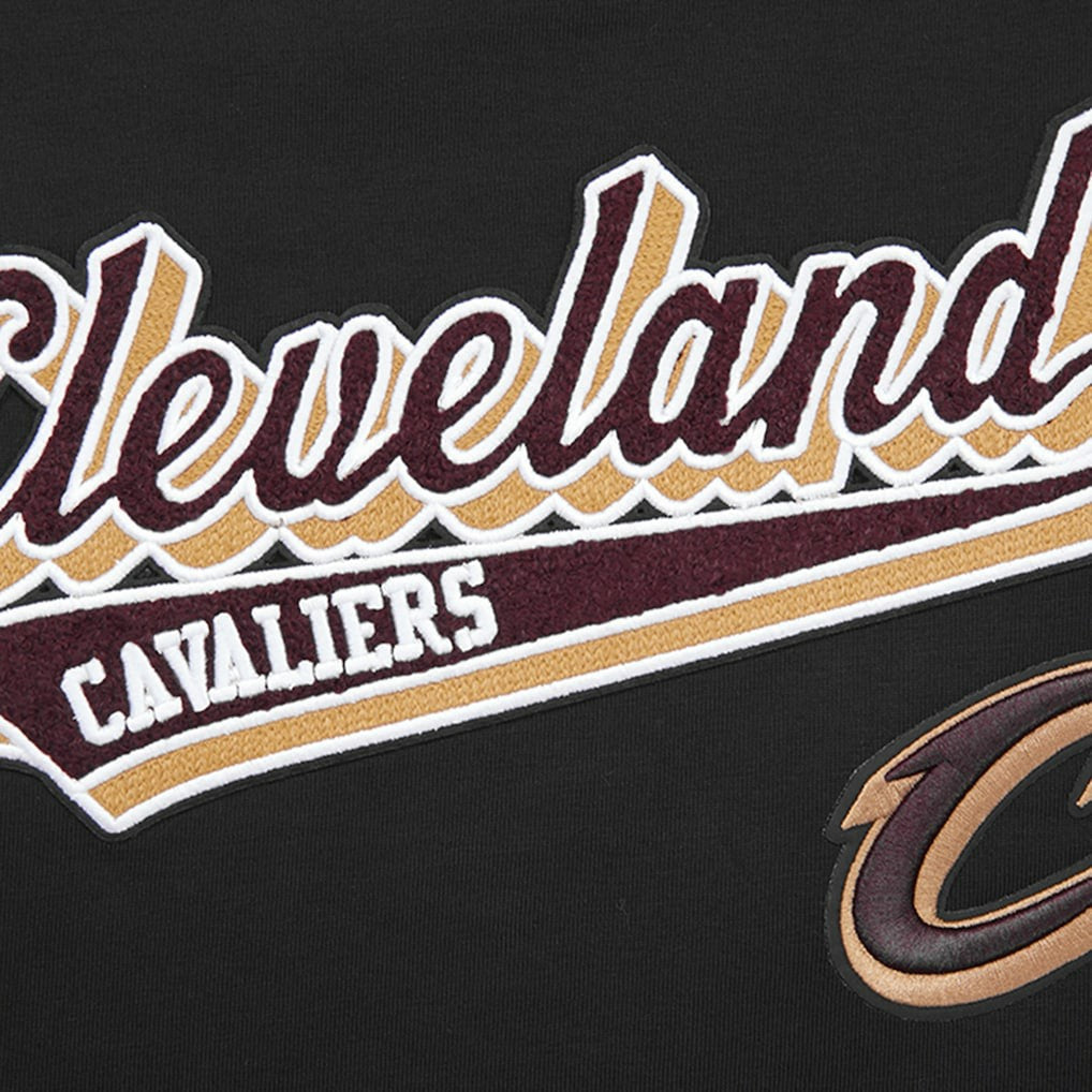 Cleveland Cavaliers Pro Standard Women's Script Boyfriend T-Shirt sale - Black discount