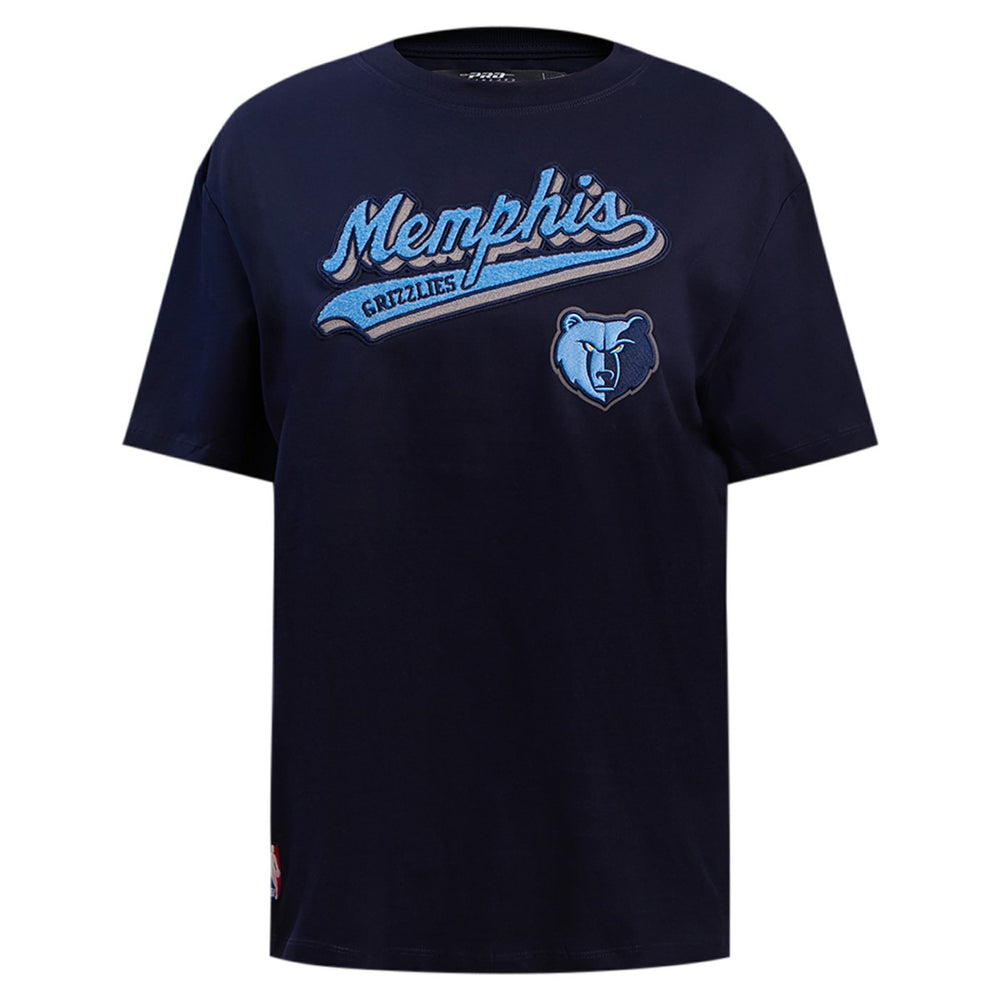 Memphis Grizzlies Pro Standard Women's Script Boyfriend T-Shirt - Navy shop