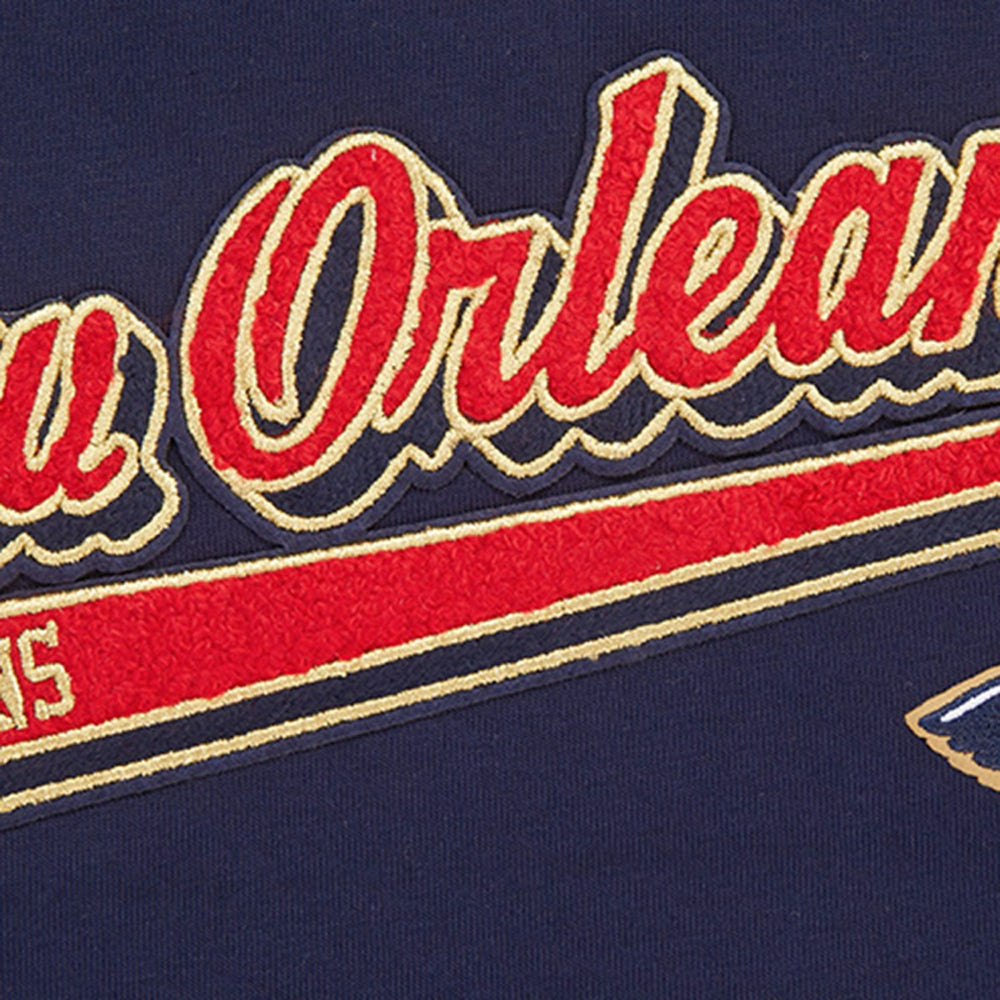 New Orleans Pelicans Pro Standard Women's Script Boyfriend T-Shirt - Navy discount