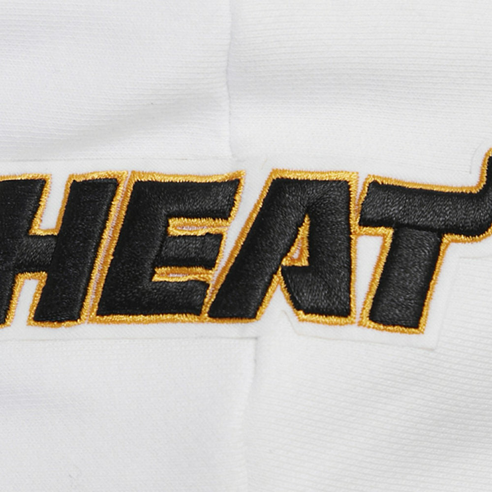 Miami Heat Pro Standard Women's Script Tail Cropped Pullover Hoodie - White cheap