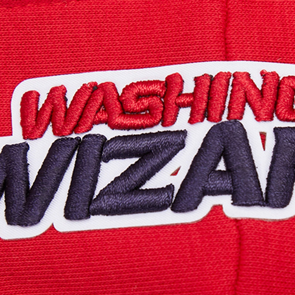 Washington Wizards Pro Standard Women's Script Tail Cropped Pullover Hoodie - Red for sale