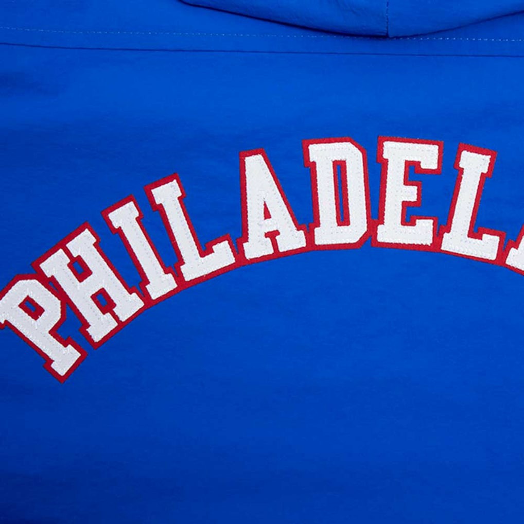 Philadelphia 76ers Pro Standard Classic Wind Woven Cropped Half-Zip Jacket - Royal shop