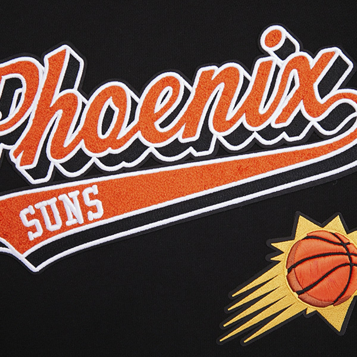 Phoenix Suns Pro Standard Script Tail Pullover Hoodie - Black for sale