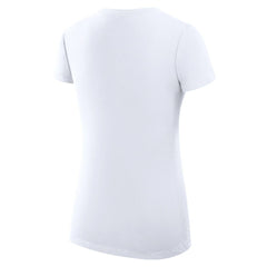 Minnesota Timberwolves G-III 4Her by Carl Banks Women's Super-Slim Fit Lightweight Filigree Logo V-Neck T-Shirt - White cheap