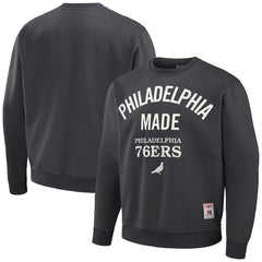 Philadelphia 76ers NBA x Staple Plush Pullover Sweatshirt - Anthracite online