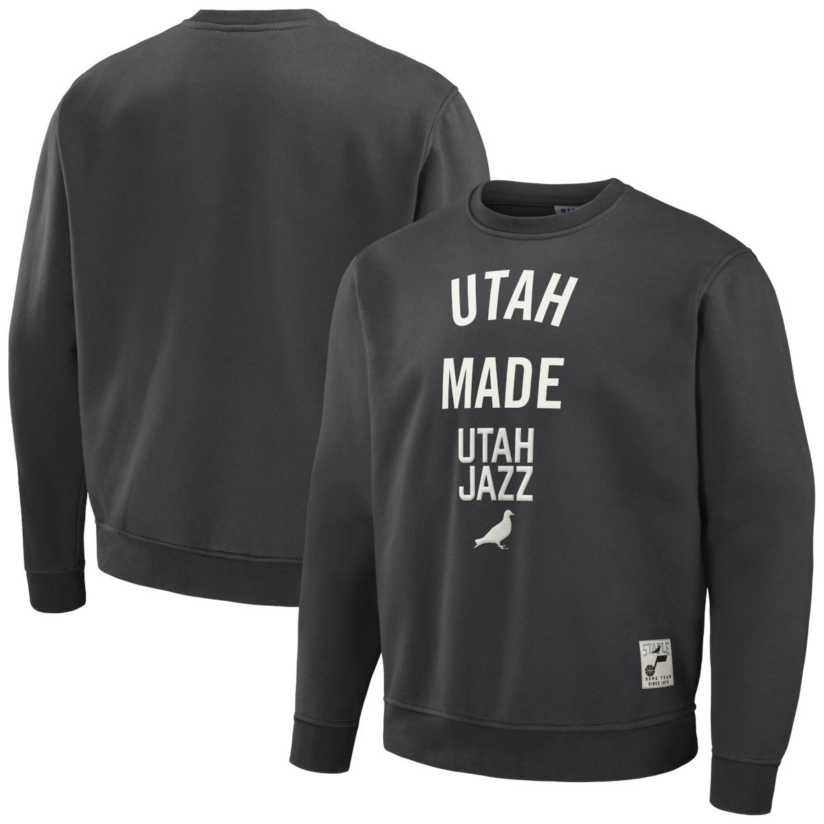 Utah Jazz NBA x Staple Plush Pullover Sweatshirt - Anthracite cheap