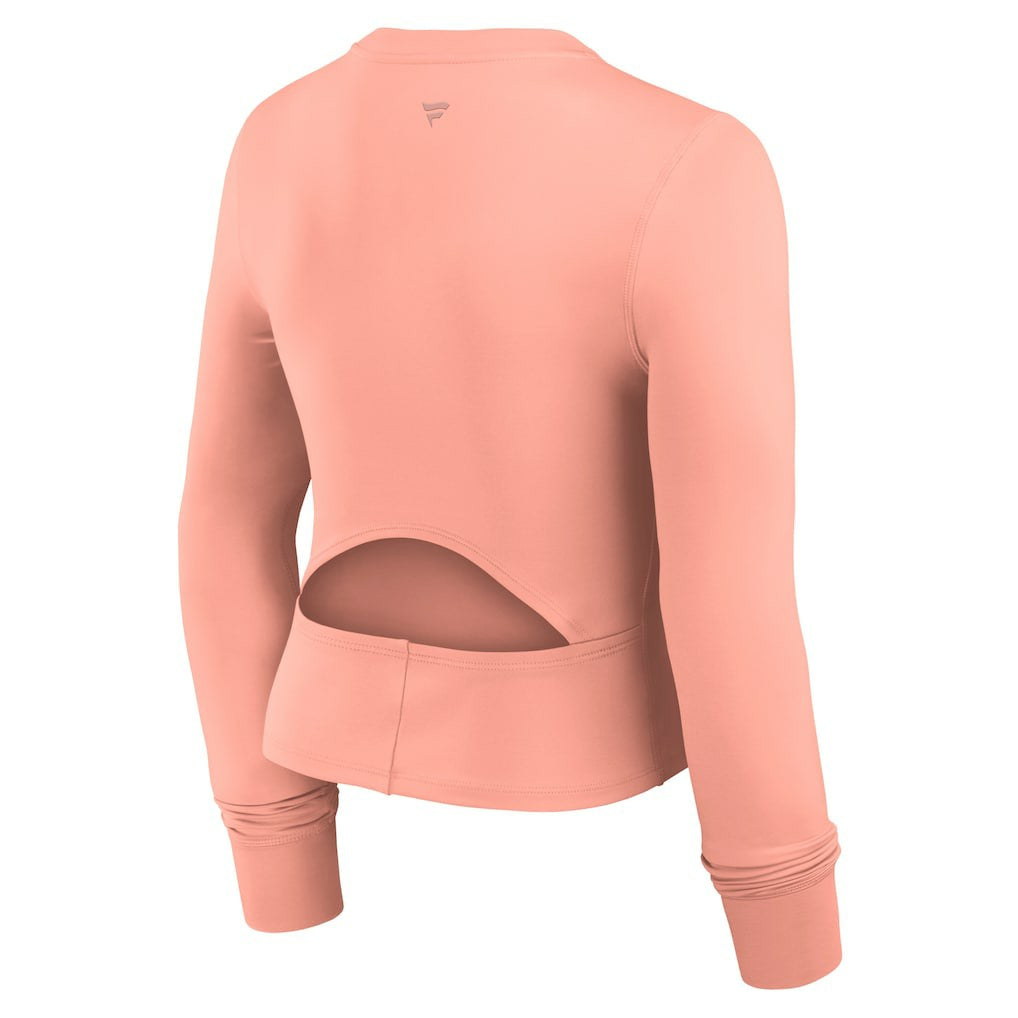 NFL Las Vegas Raiders Women's Studio Fitted Long Sleeve Gym Top