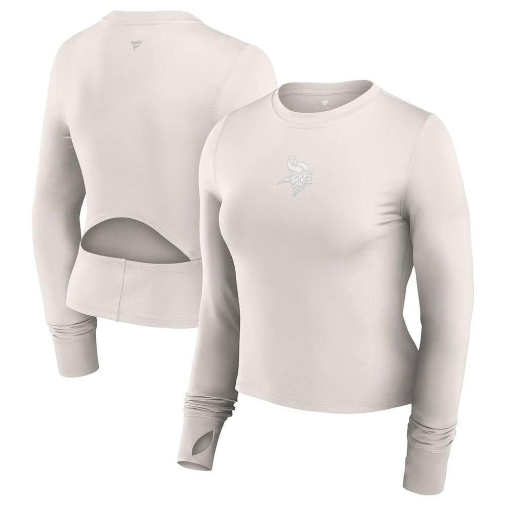 NFL Minnesota Vikings Women's Studio Fitted Long Sleeve Gym Top