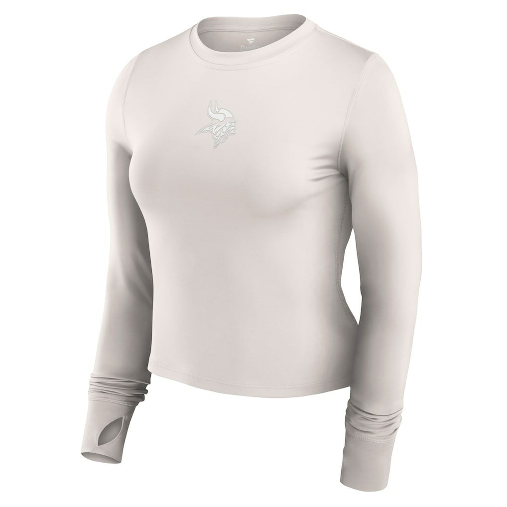 NFL Minnesota Vikings Women's Studio Fitted Long Sleeve Gym Top