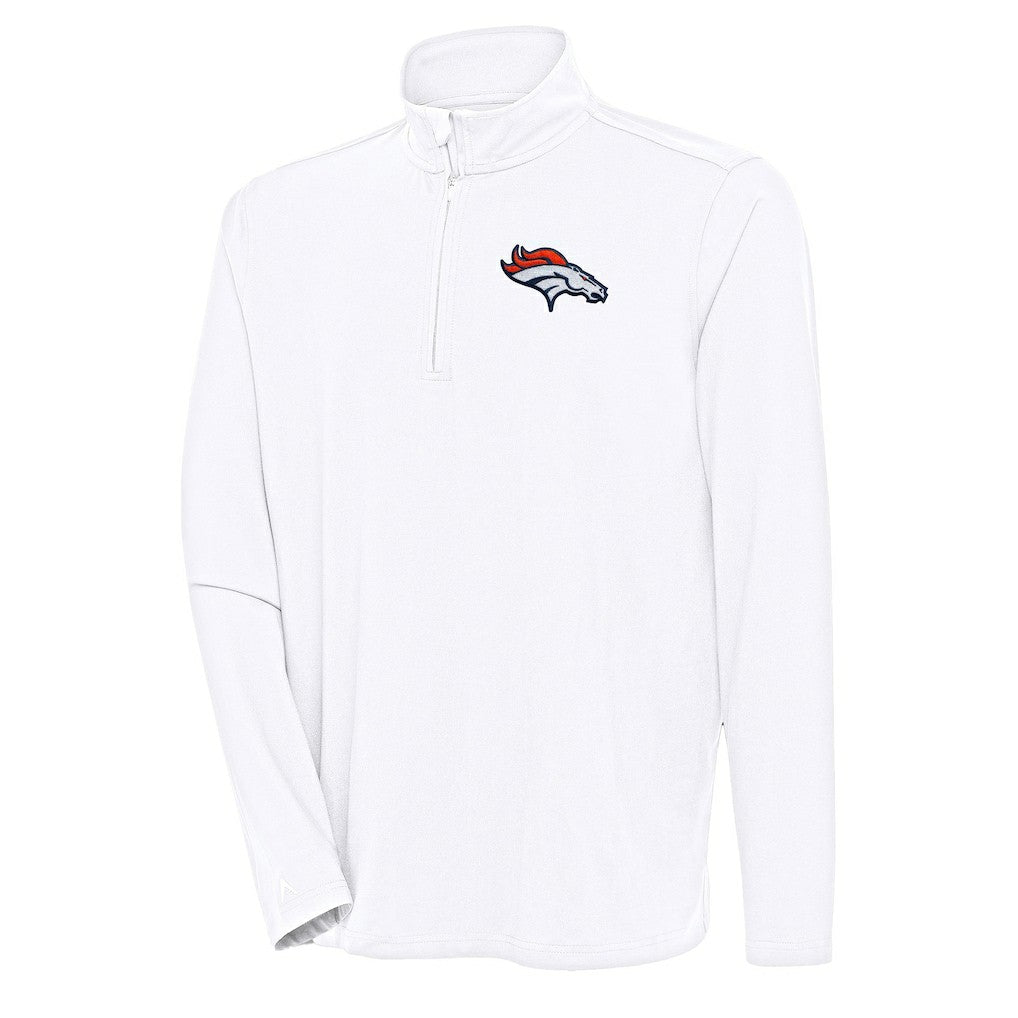 NFL Denver Broncos Antigua Hunk Quarter-Zip Pullover Top
