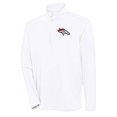 NFL Denver Broncos Antigua Hunk Quarter-Zip Pullover Top