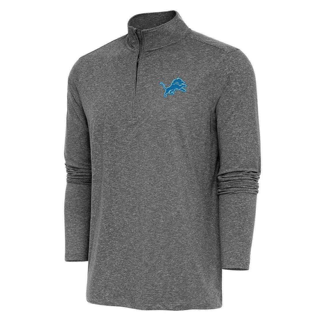 NFL Detroit Lions Antigua Hunk Quarter-Zip Pullover Top