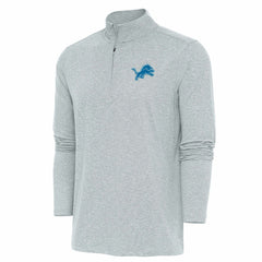 NFL Detroit Lions Antigua Hunk Quarter-Zip Pullover Top
