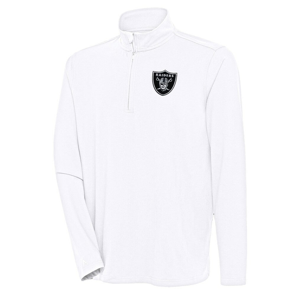 NFL Las Vegas Raiders Antigua Hunk Quarter-Zip Pullover Top