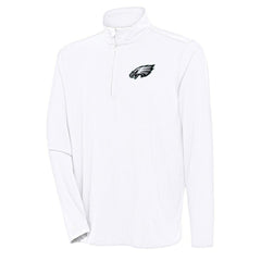 NFL Philadelphia Eagles Antigua Hunk Quarter-Zip Pullover Top