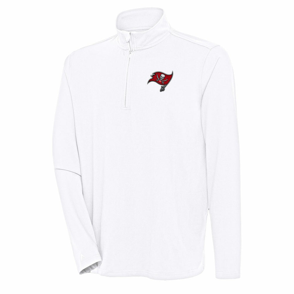 NFL Tampa Bay Buccaneers Antigua Hunk Quarter-Zip Pullover Top