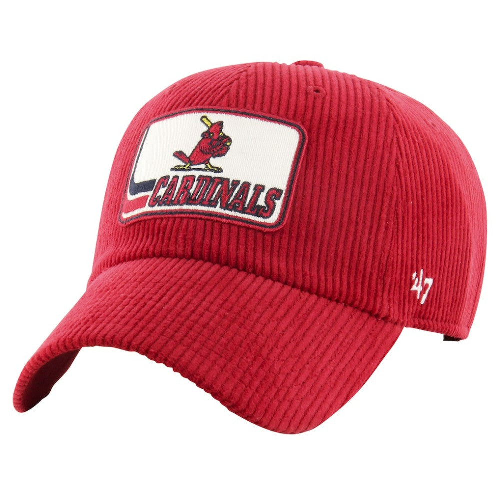 St. Louis Cardinals Wax Pack Collection Corduroy Clean Up Adjustable Hat - Red | 47 brand