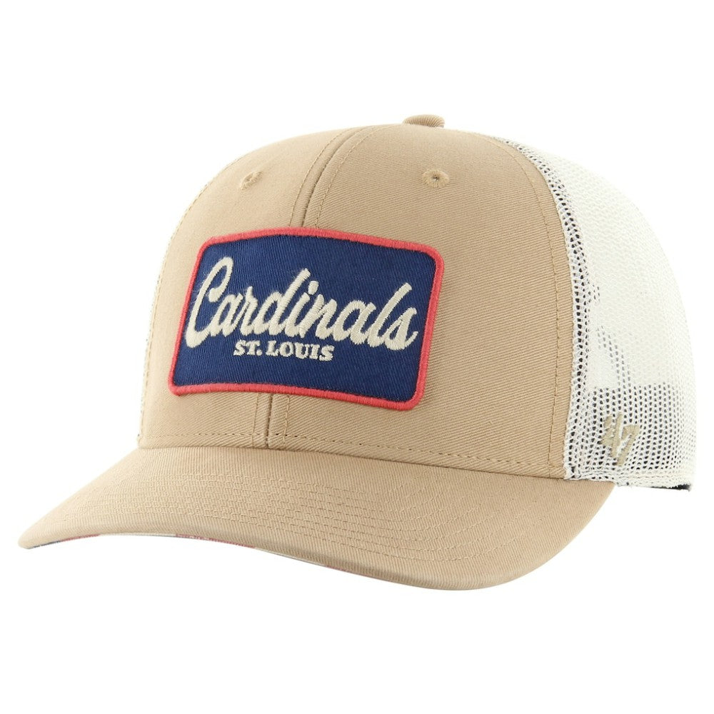 St. Louis Cardinals Glory Daze Trucker Adjustable Hat - Khaki | 47 brand