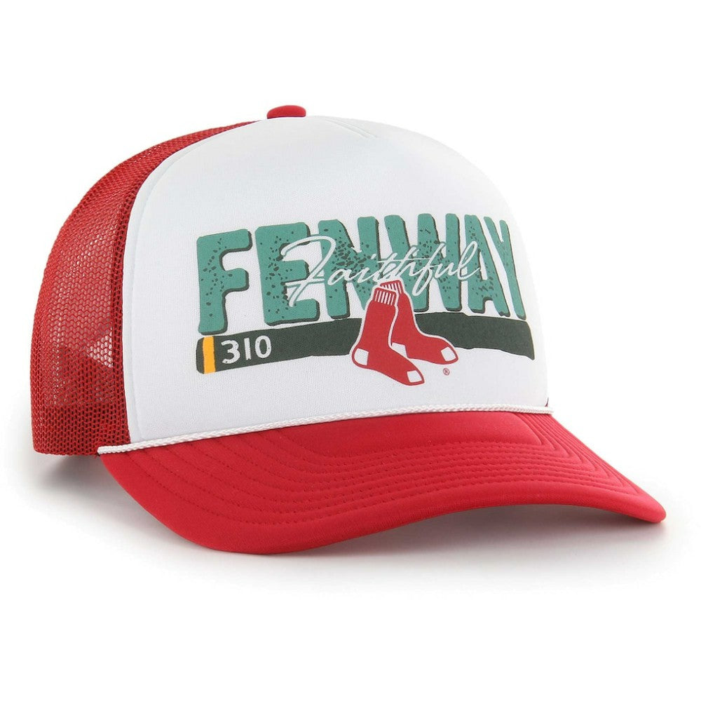 Boston Red Sox Retro Region Foam Trucker Adjustable Hat - Red | 47 brand