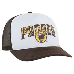 San Diego Padres Retro Region Foam Trucker Adjustable Hat - Brown | 47 brand