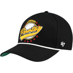 Pittsburgh Pirates Wax Pack Collection Premier Hitch Adjustable Hat - Black | 47 brand