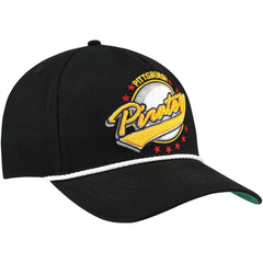 Pittsburgh Pirates Wax Pack Collection Premier Hitch Adjustable Hat - Black | 47 brand