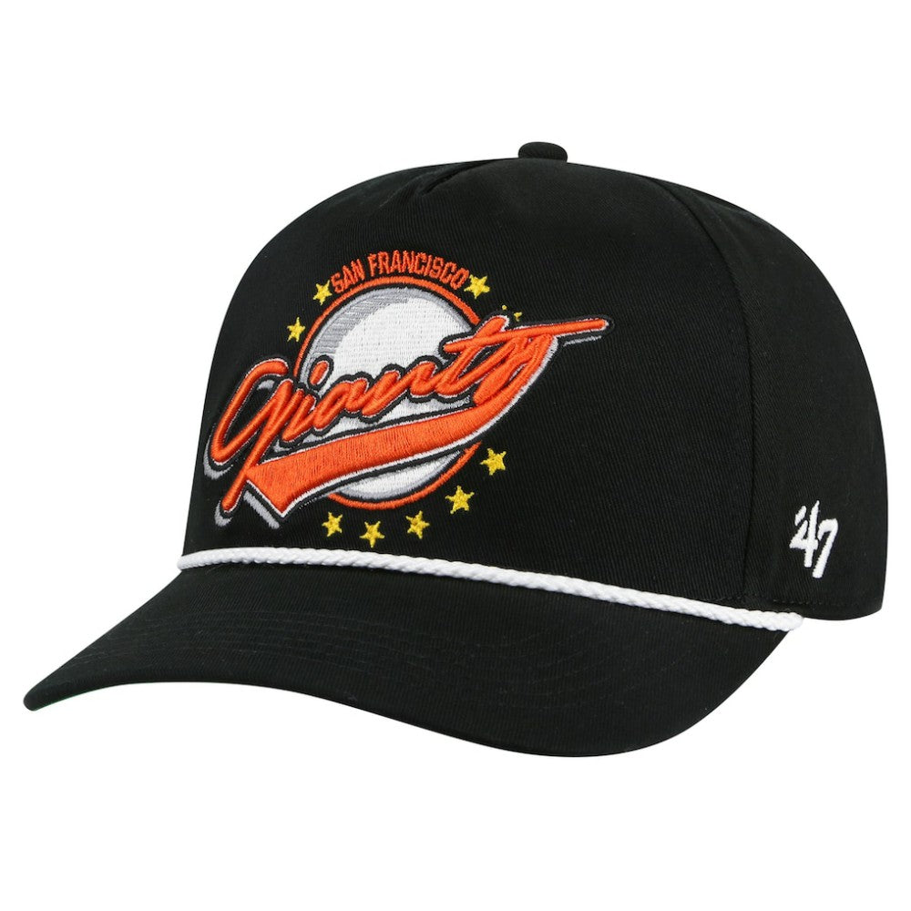San Francisco Giants Wax Pack Collection Premier Hitch Adjustable Hat - Black | 47 brand