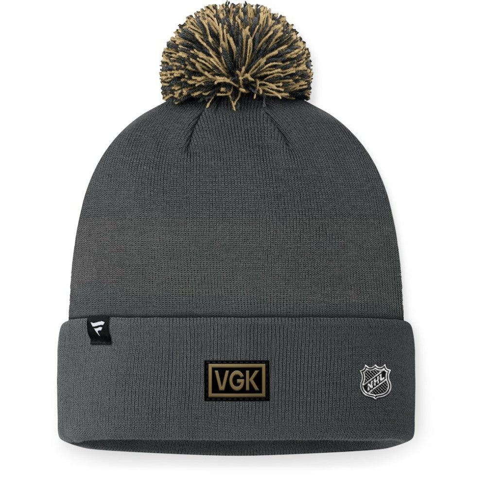 Vegas Golden Knights Fanatics 2024 NHL Draft Cuffed Knit Hat with Pom