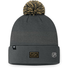Vegas Golden Knights Fanatics 2024 NHL Draft Cuffed Knit Hat with Pom