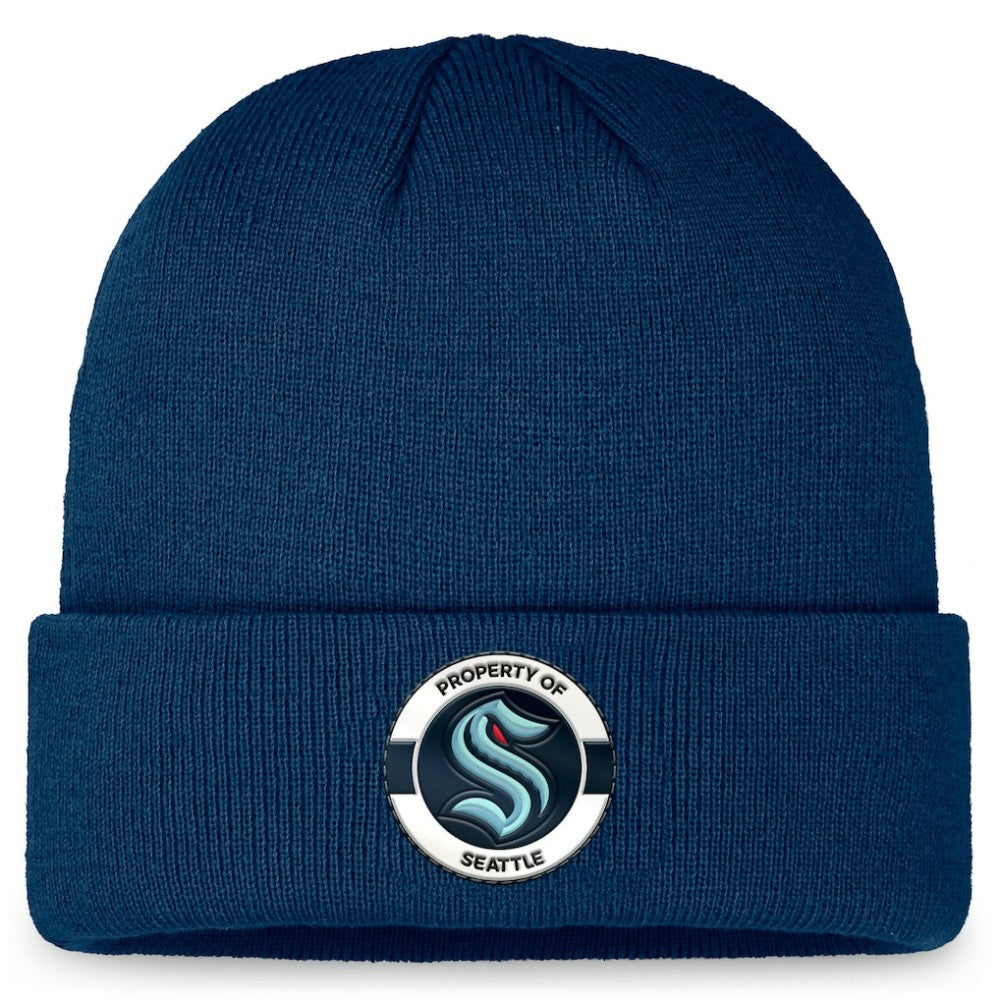 Seattle Kraken Fanatics Authentic Pro Training Camp Cuffed Knit Hat