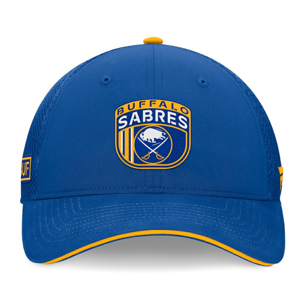 Buffalo Sabres Fanatics 2024 NHL Draft On Stage Trucker Adjustable Hat