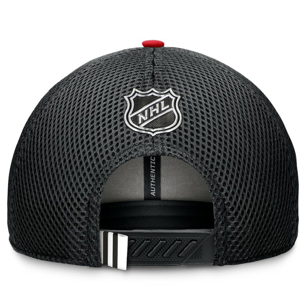 Chicago Blackhawks Fanatics 2024 NHL Draft On Stage Trucker Adjustable Hat