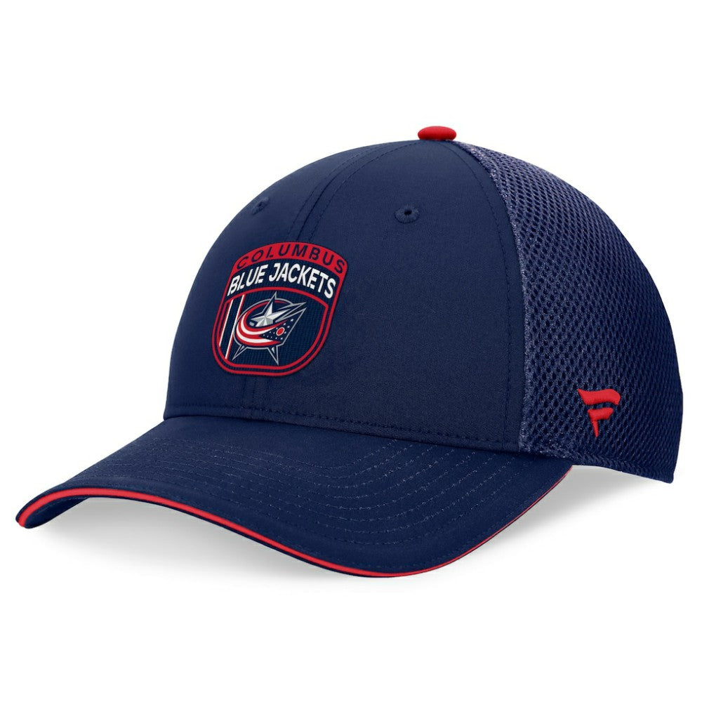 Columbus Blue Jackets Fanatics 2024 NHL Draft On Stage Trucker Adjustable Hat