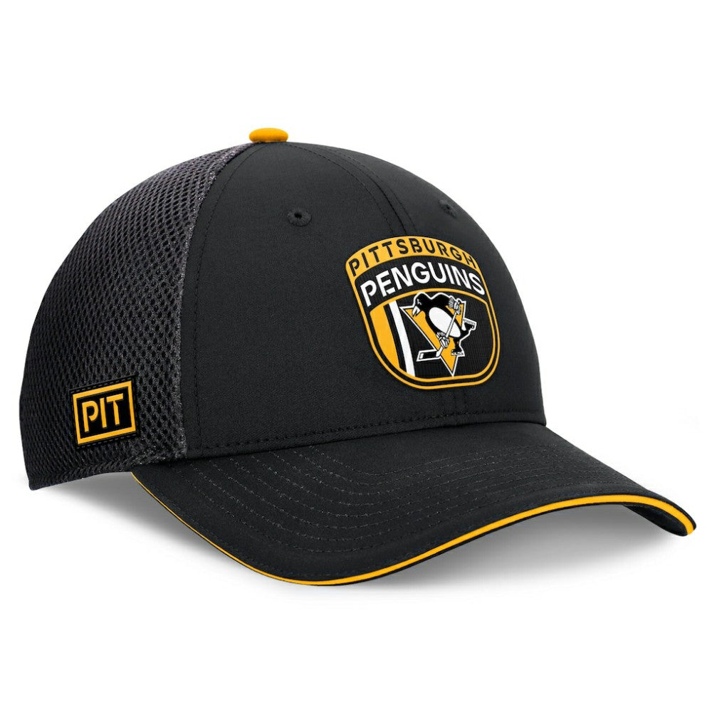 Pittsburgh Penguins Fanatics 2024 NHL Draft On Stage Trucker Adjustable Hat