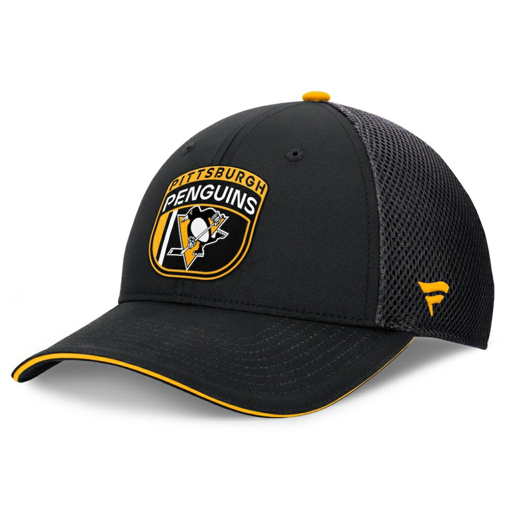 Pittsburgh Penguins Fanatics 2024 NHL Draft On Stage Trucker Adjustable Hat