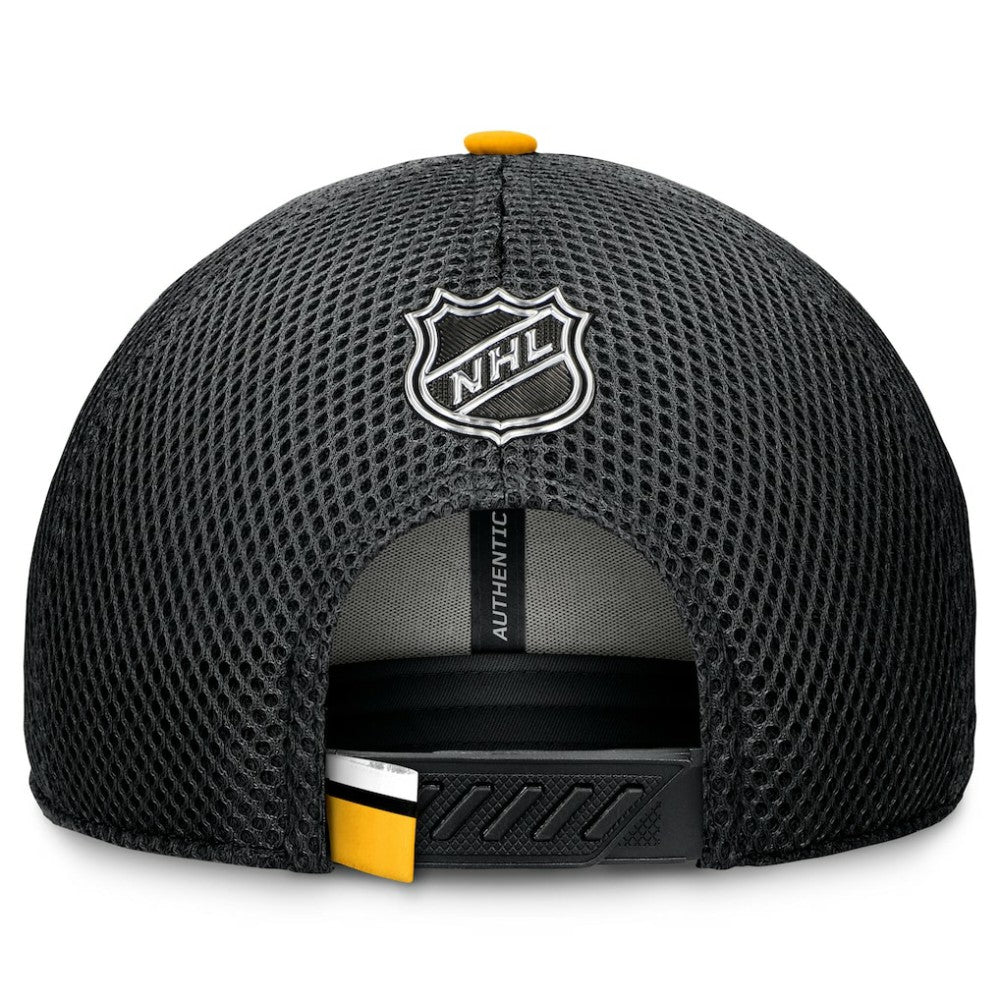 Pittsburgh Penguins Fanatics 2024 NHL Draft On Stage Trucker Adjustable Hat