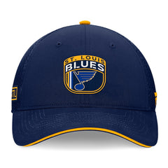 St. Louis Blues Fanatics 2024 NHL Draft On Stage Trucker Adjustable Hat